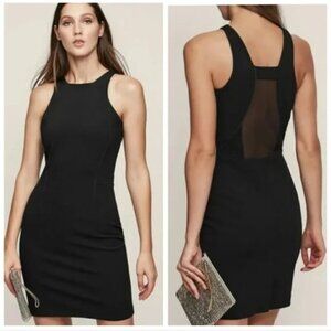REISS Angelica sheer back dress bodycon cocktail LBD dress